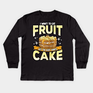 Cake Lover Kids Long Sleeve T-Shirt